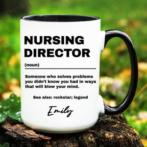 Nursing Director Gift, Personalized Nursing Director Mug, Custom Gifts for Nursing Director, Nursing Director Coffee Cup