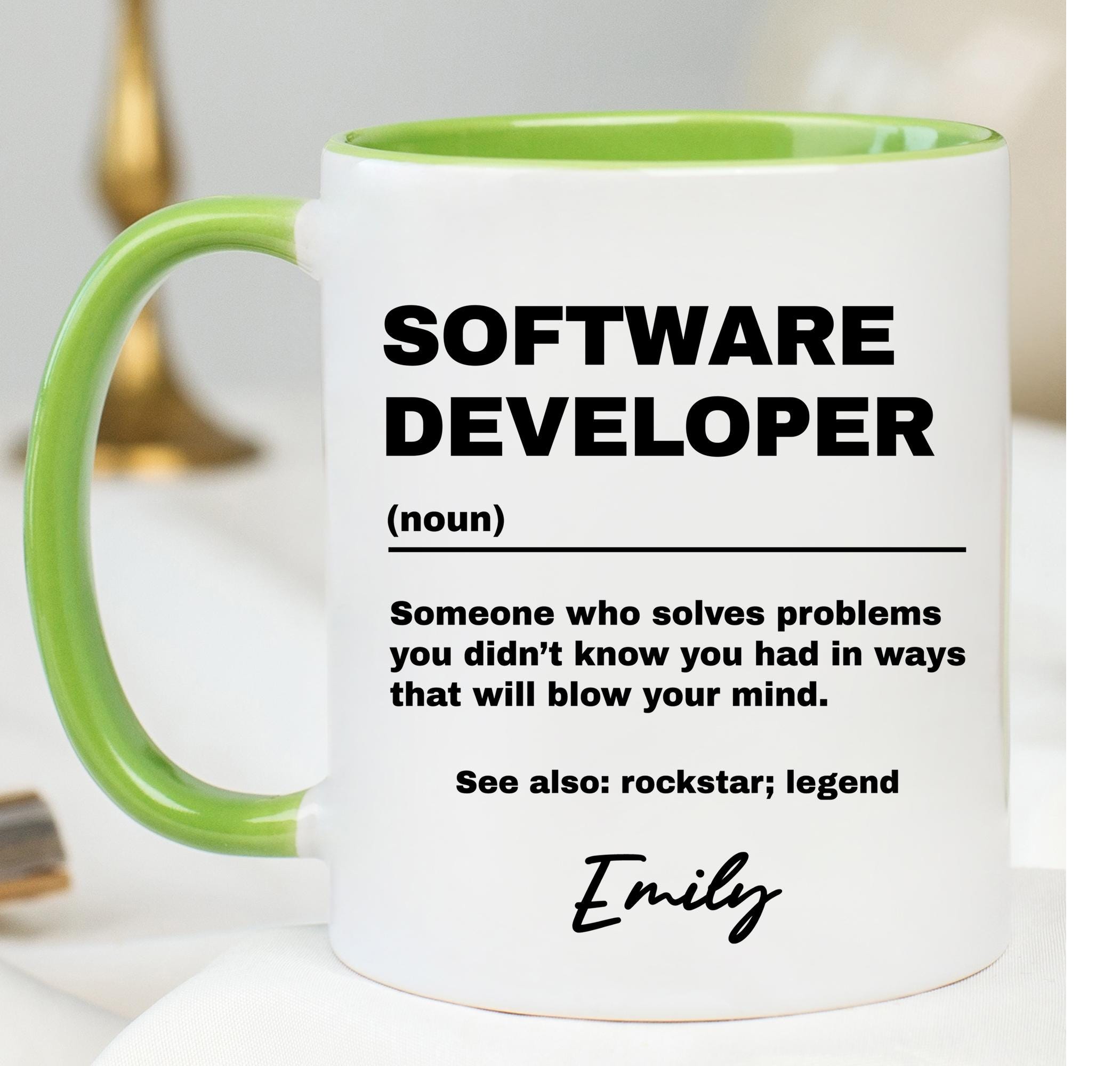 Software Developer Gift, Personalized Software Developer Mug, Custom ...