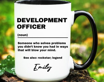 Personalized Development Officer Gift, Development Officer Mug, Custom Gifts for Development Officer, Development Officer Coffee Cup