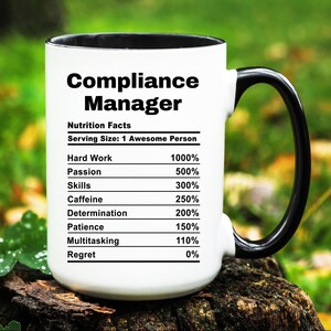 Compliance Manager Mug, Compliance Manager Gift, Compliance Manager Cup, Gifts for Compliance Manager