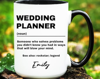 Wedding Planner Gift, Personalized Wedding Planner Mug, Custom Gifts for Wedding Planner, Wedding Planner Coffee Cup