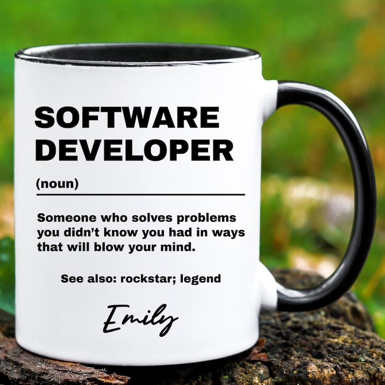 Software Developer Gift, Personalized Software Developer Mug, Custom ...