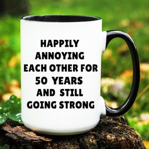 50th anniversary gift, 50th wedding anniversary Mug, 50th anniversary gift for husband and wife, 50 year anniversary gift