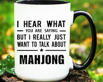 Mahjong Mug, Mahjong Gift, Mahjong Coffee Mug, Mahjong Cup, Mahjong Lover Gifts