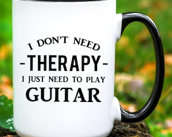 Guitar Mug, Guitar Gift, Guitar Coffee Cup, Guitarist Gift, Guitarist Mug, Guitar Player Gifts, Guitar Gift for Men, Guitar Coffee Mug