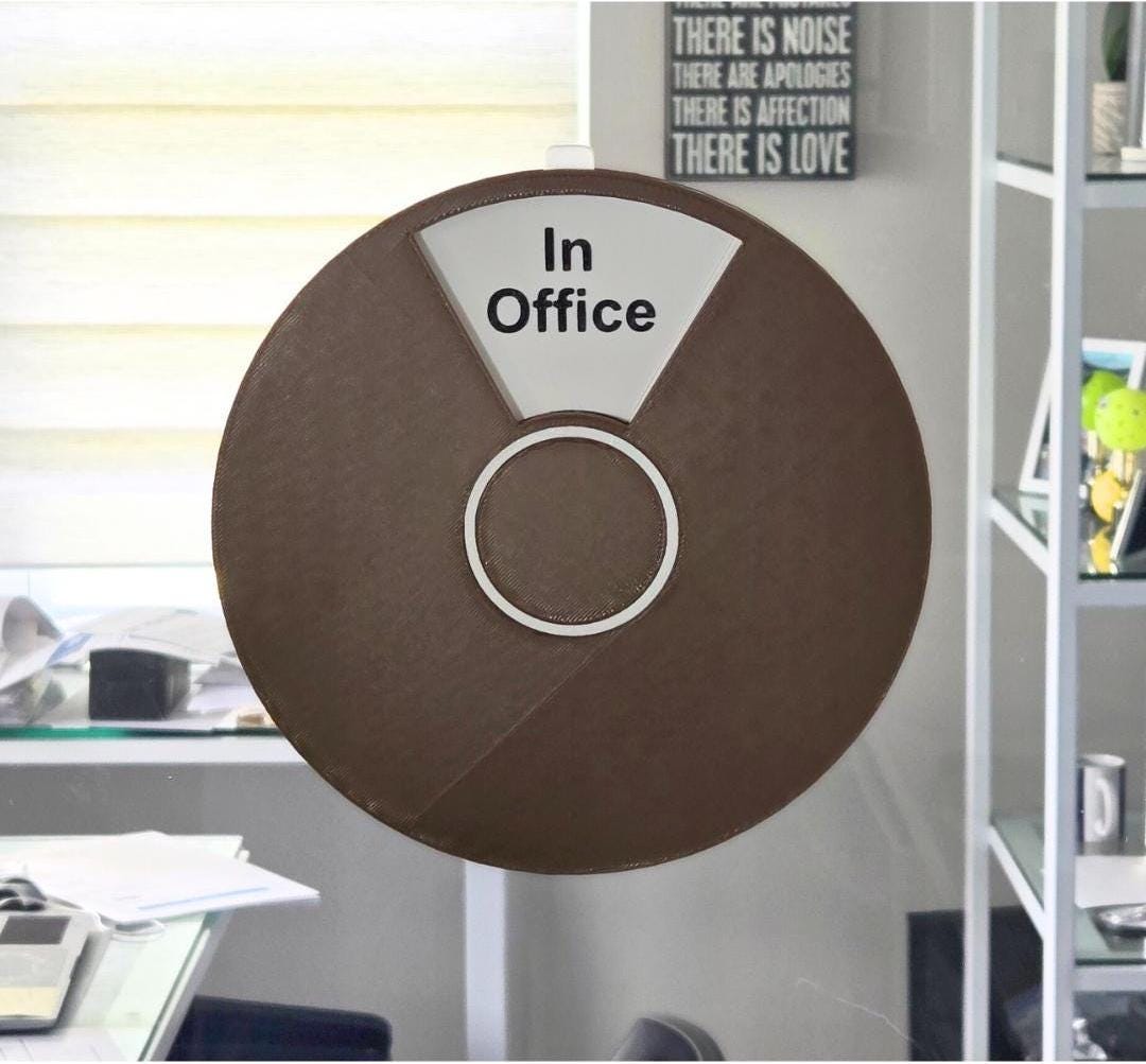 Working Status Sign Custom Text Out-of-office Status Signs - Personalized Work Status ...