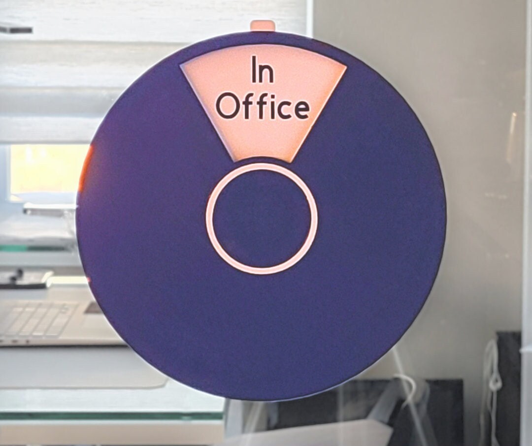 Working Status Sign Custom Text Out-of-office Status Signs - Personalized Work Status ...