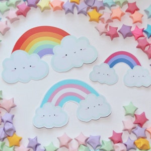 Schattige semi-gloss rainbow pride maand vlag stickers (scrapbook / planner / bullet journal / laptop) LGBTQ + gay, trans, bi, lesbisch, ace, enby, queer