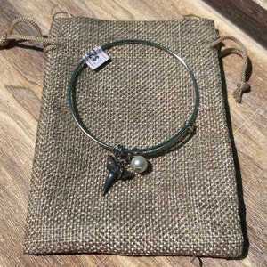 Sand Tiger Sharks Tooth Bangle Bracelet