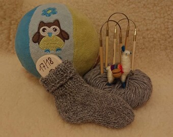 Babysocken aus 100 % Alpakawolle