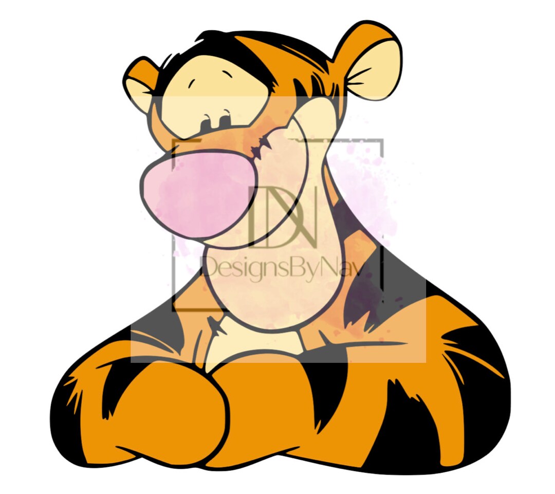 Tigger Rabbit Vector Tigger SVG, Grouped Svg, Layered SVG, Cricut Cutting File, Instant ...