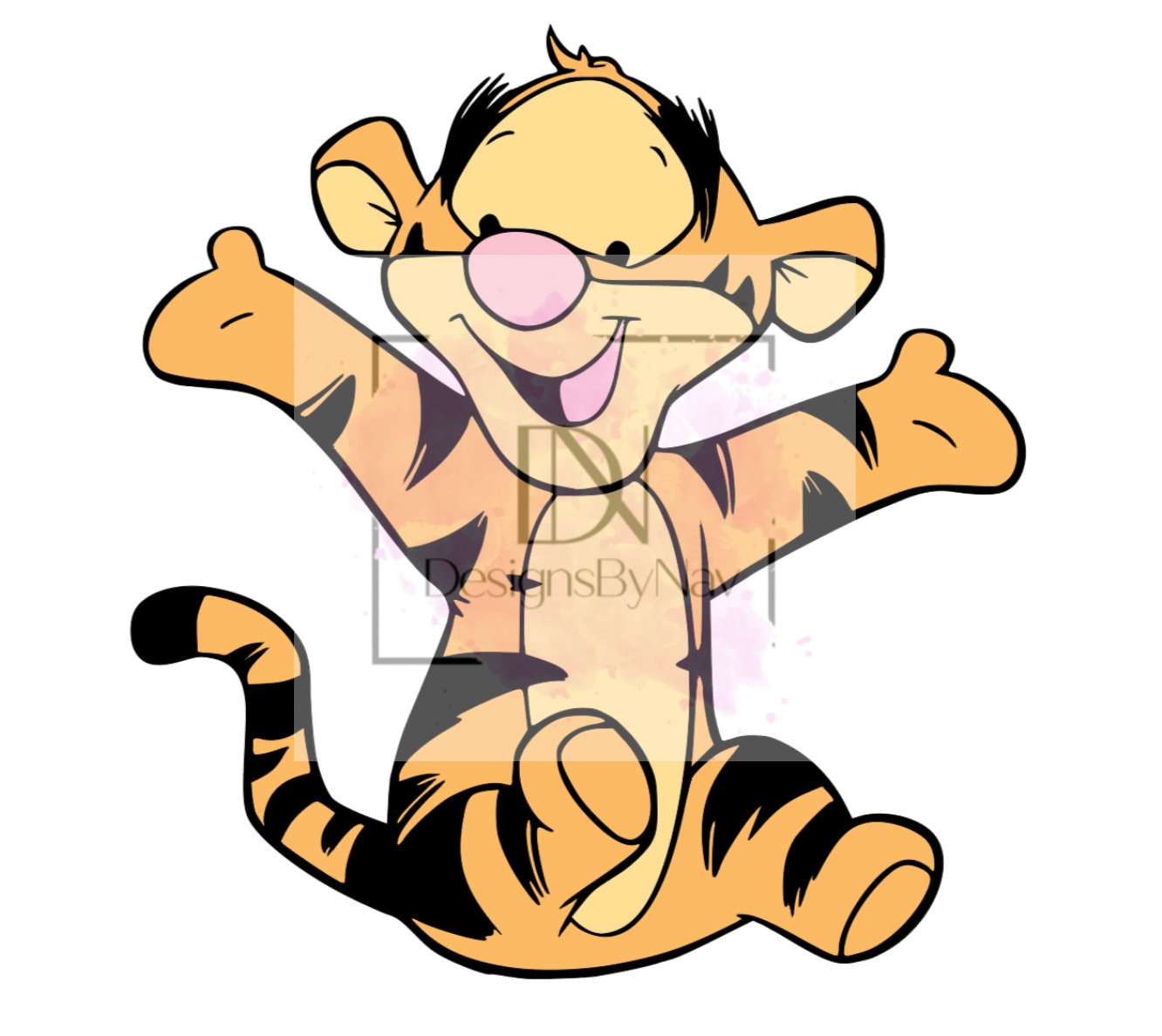 Baby Tigger SVG Grouped Svg Layered SVG Cricut Cutting File Instant Download Etsy
