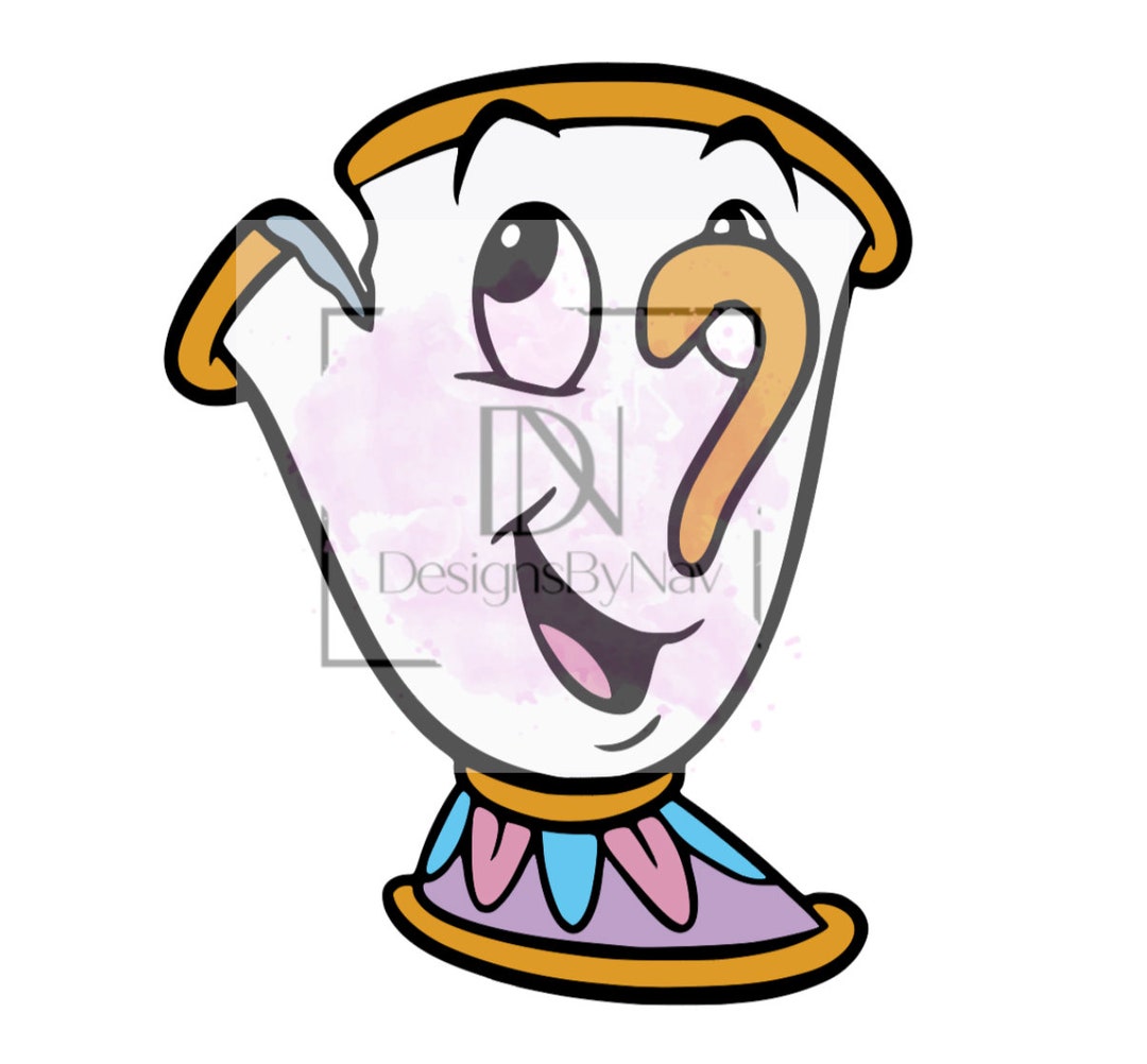 Beauty and the Beast Chip the Tea Cup SVG, Grouped Svg, Layered SVG