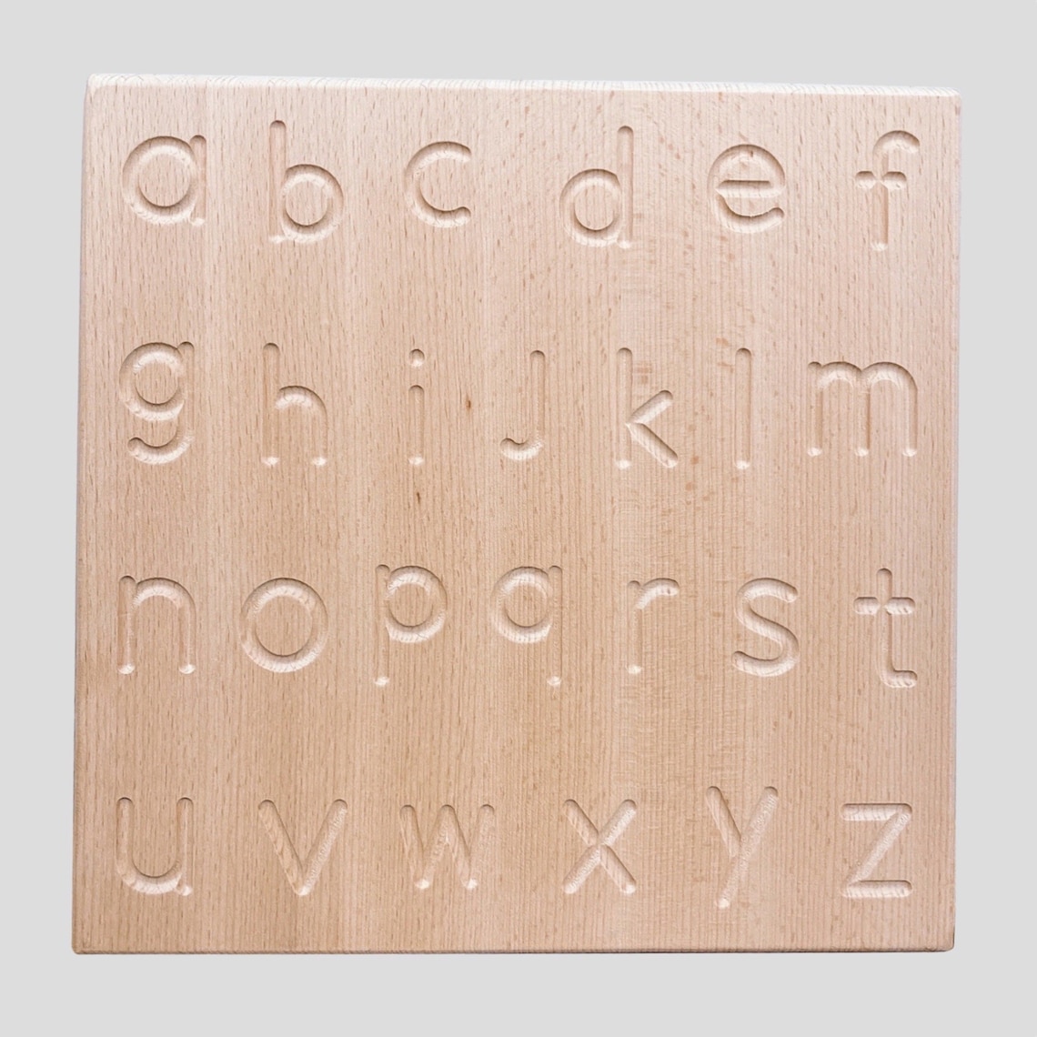 Alphabet Wooden Tracing Board Reversible ABC Learning & Etsy