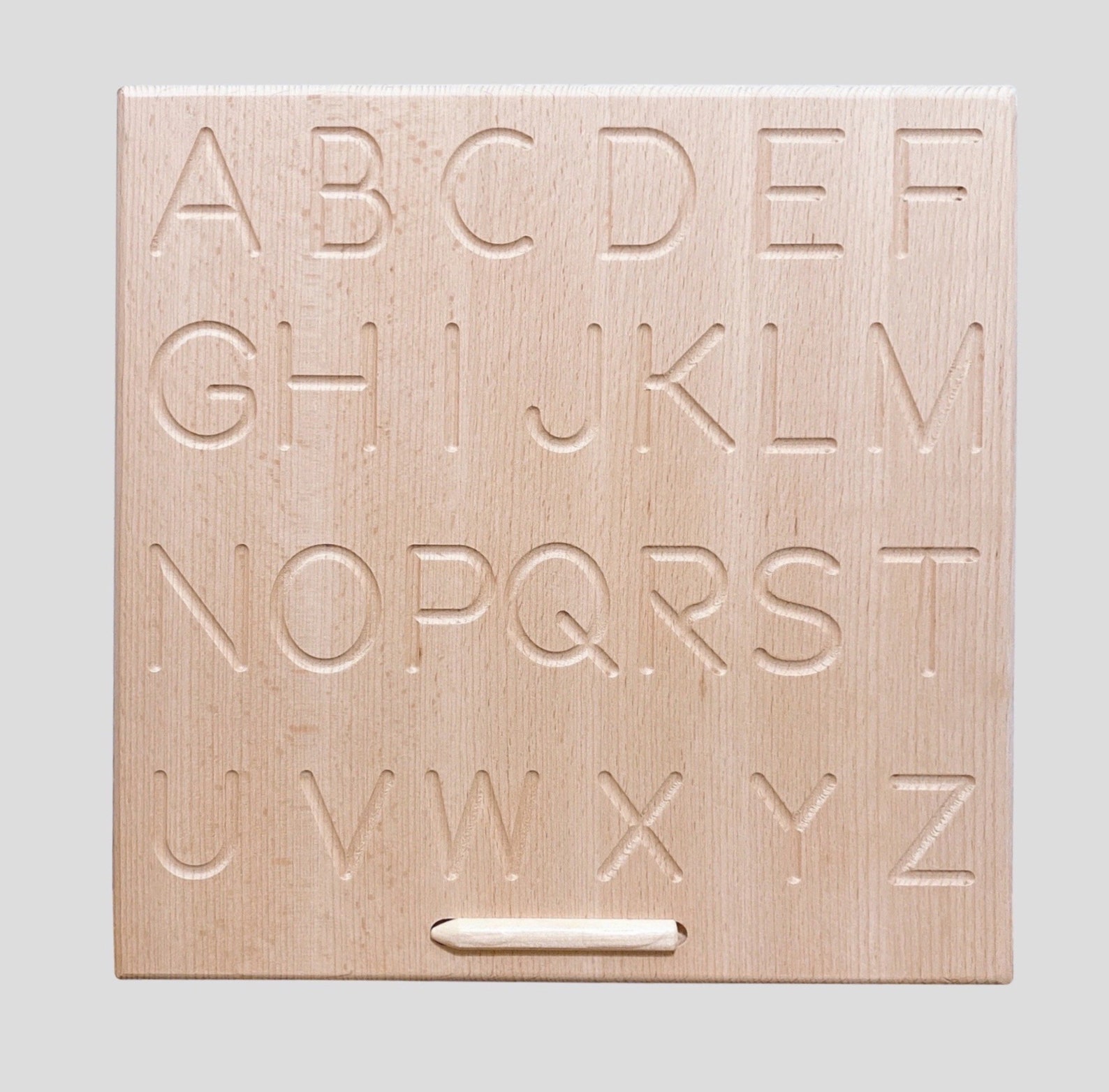 Alphabet Wooden Tracing Board Reversible ABC Learning & Etsy