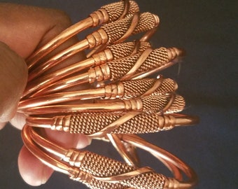 Copper Bangle, Adjustable One Size Fits All Bangle - Etsy