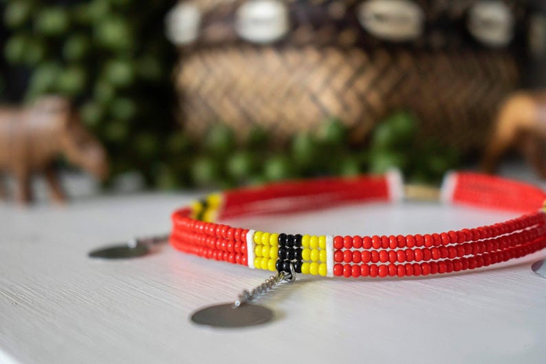 African Women Anklets Beaded Anklets Tribal Anklets Kenyan Etsy