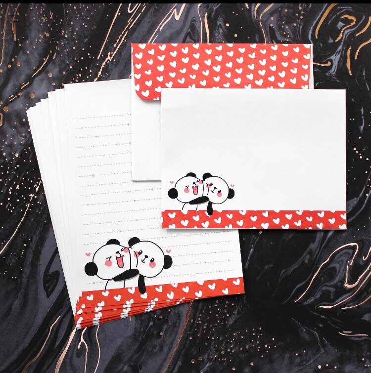 Liebesbrief Papier-Set von JJKun | Etsy