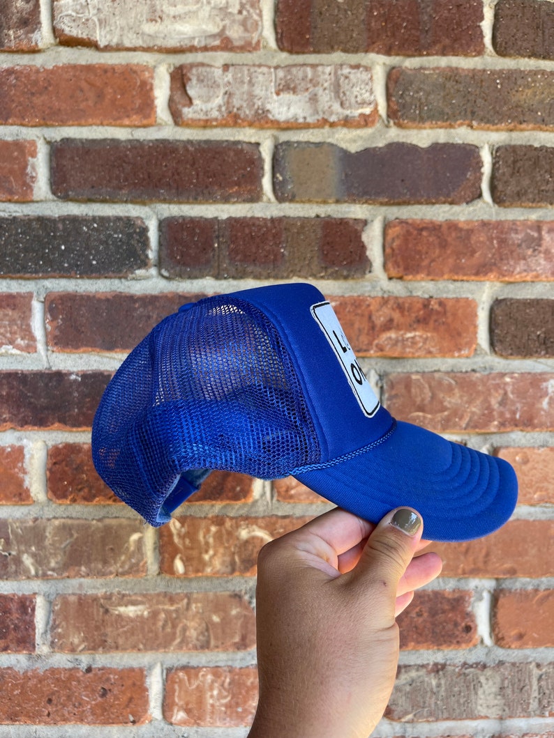 Blue Locals Only Trucker Hat Foam Mesh Trucker Hat Etsy