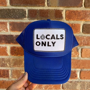 Blue Locals Only Trucker Hat | Foam Mesh Trucker Hat |