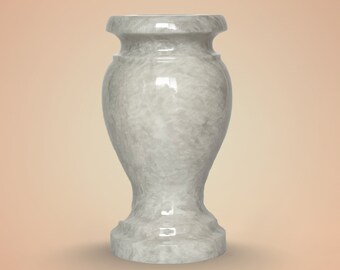 Marble vase profumatore in White White Marble Italian Vase Decorative Home 8cm 