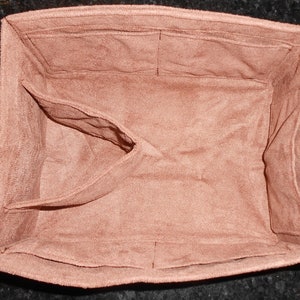 Lckaey Purse Organizer for LV NOE inner bag NOE BB bucket bag Petit NOE NM  storage bag small zipper insert3053coffee-M