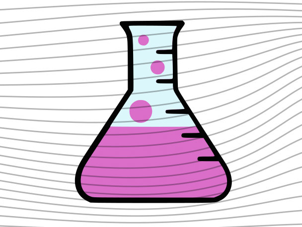 Science Beaker Erlenmeyer Type SVG Cut File