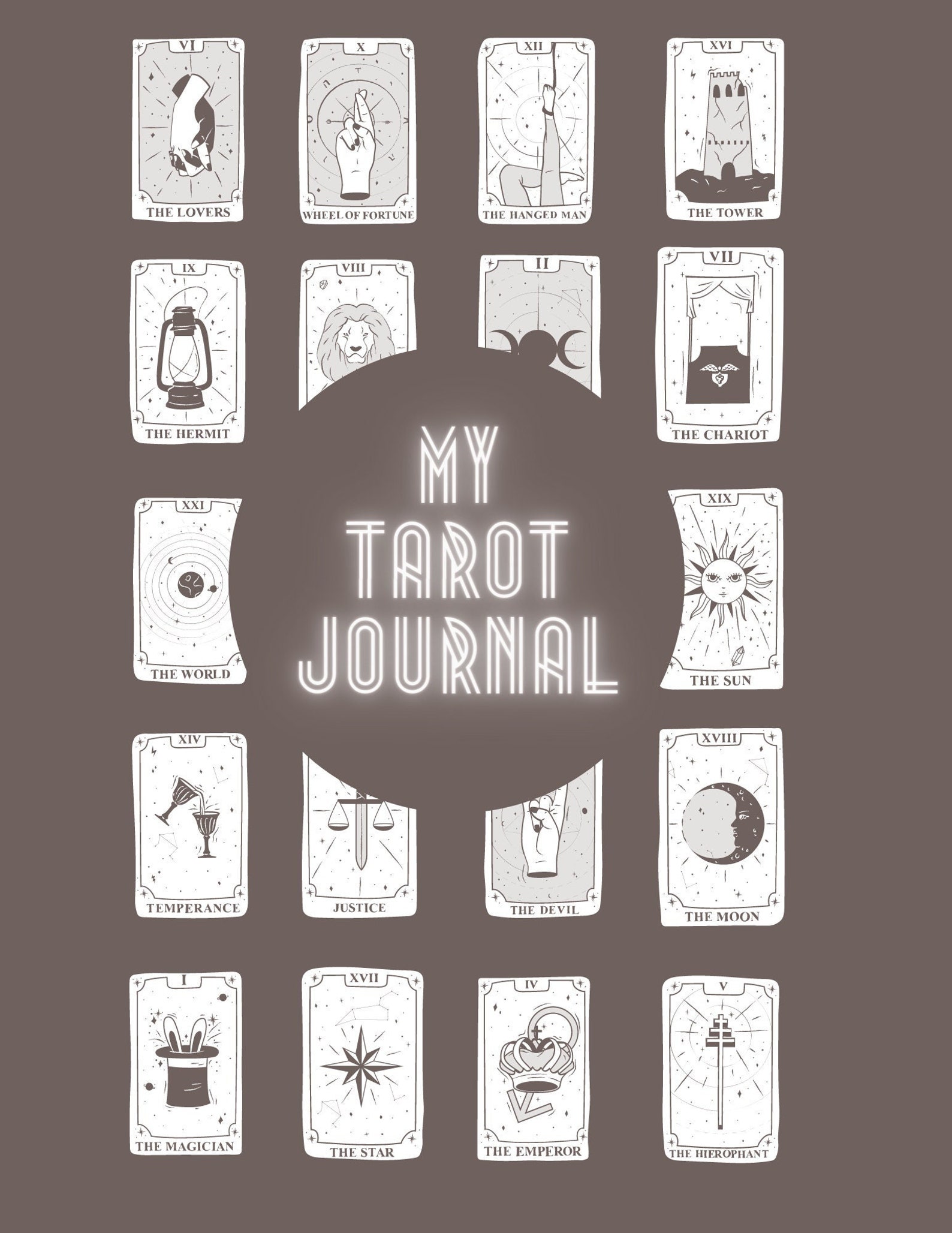 Tarot Journal Printable Pack - Etsy