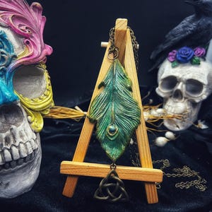 Handcrafted feather necklace