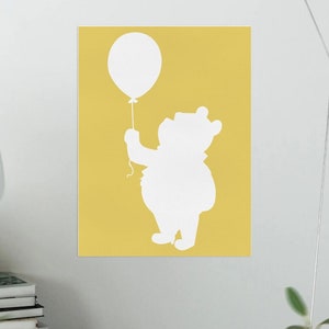 Winnie the Pooh Silhouette Wall Decor - Nursery