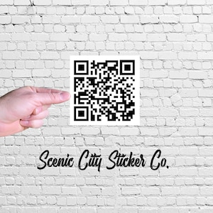 SCAN ME Prank Rick roll  video never gonna give you up QR code |  Sticker