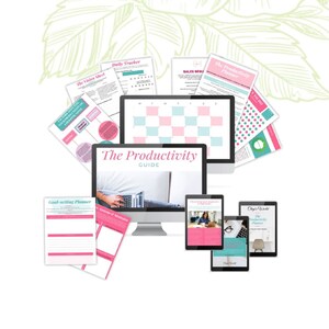 The Productivity Bundle - Planner, Journal, Guide, Tools, Resources & Workbook
