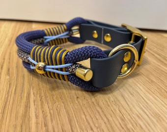 Collier Chien Navy