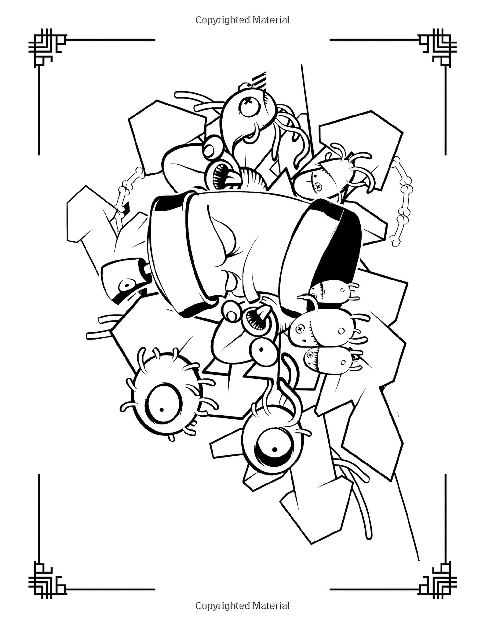 Graffiti Coloring Book for Teens and Adults Over 300 Fun