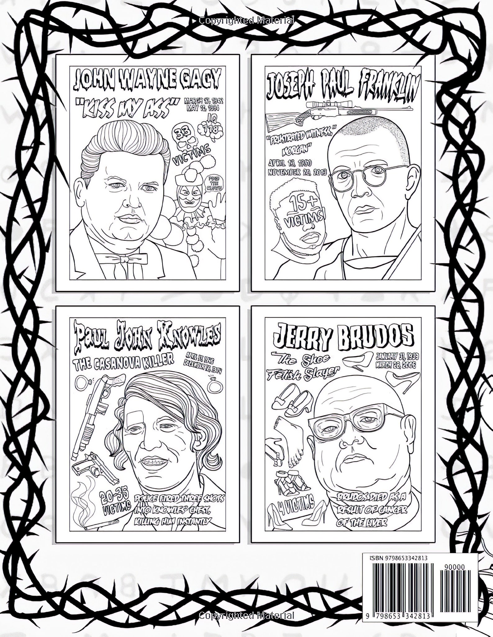 Serial Killers and Their Last Words Coloring Book: Creepy Last - Etsy
