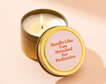 Pediatrics Match Day Candle Residency Match Present For Med Student Future Peds Doctor New Resident Celebration Affordable Gift Box S1388