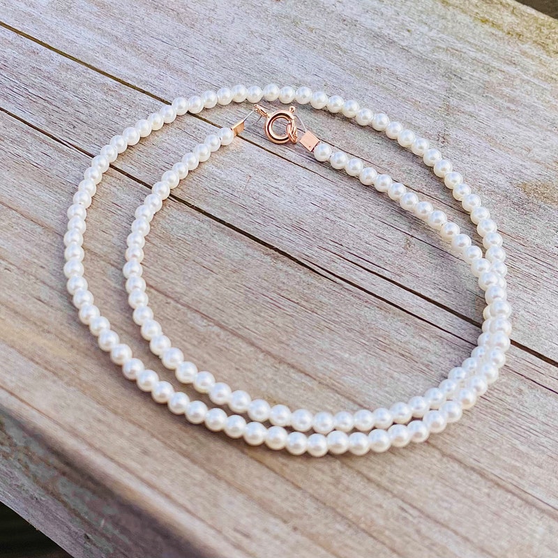 Rose Drop Choker Necklace - Ivory main image 1
