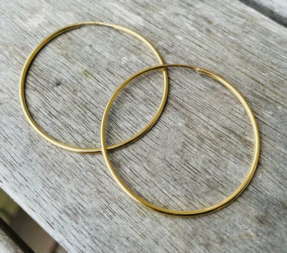 14k Gold-filled Endless Hoop Earrings 65mm 14k Gold-filled Endless Hoop Earrings 65mm