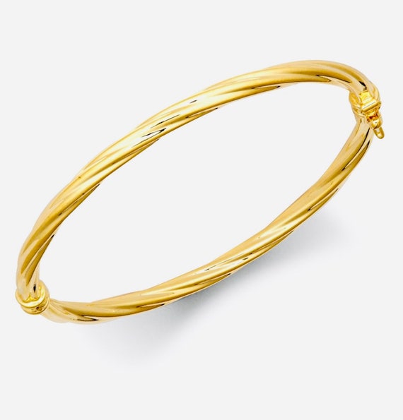 【CTHY】TWIST BANGLE Twist Bangle Bracelet 10K Yellow Gold | Kay Outlet