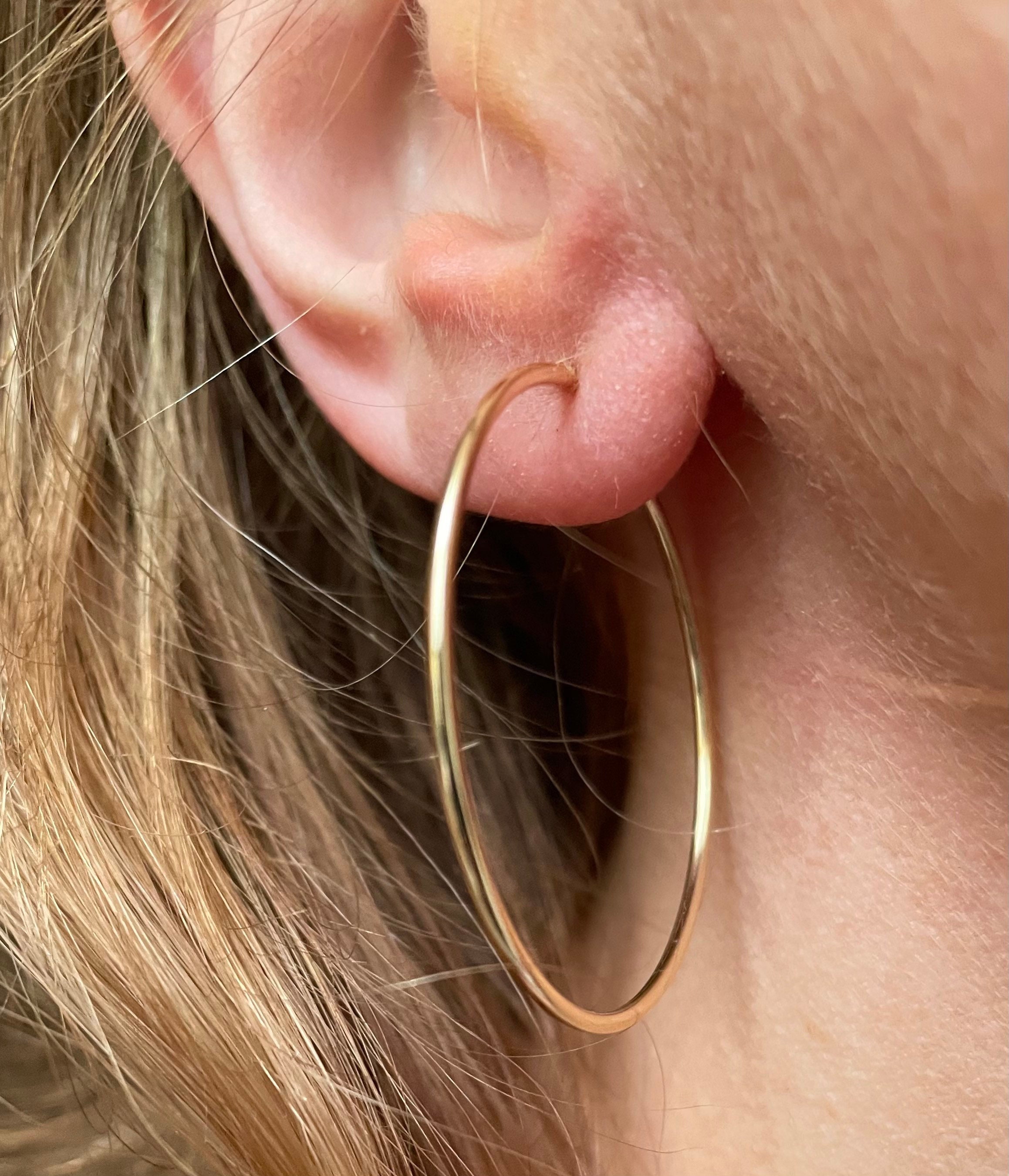 38mm gold hoop earrings deals