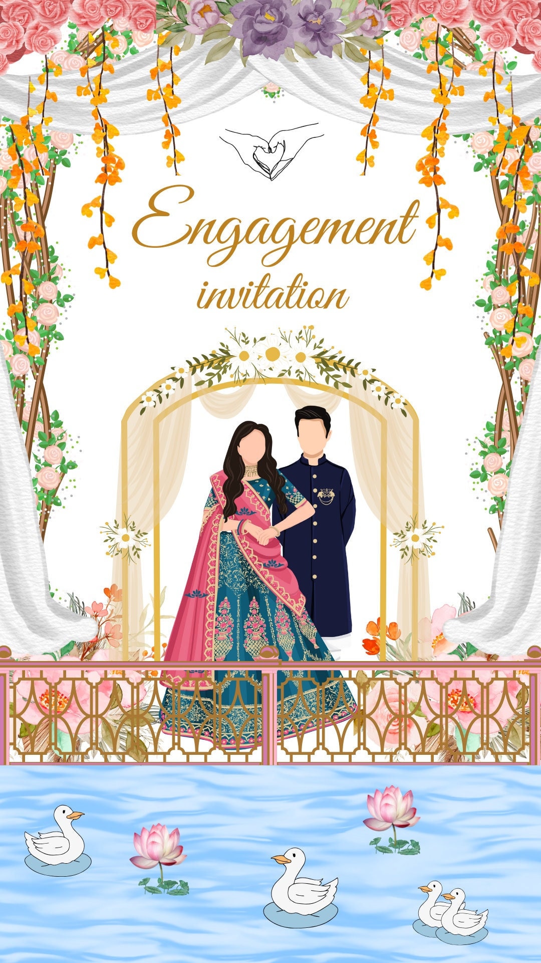 Engagement Invitation: Animated Video Card 