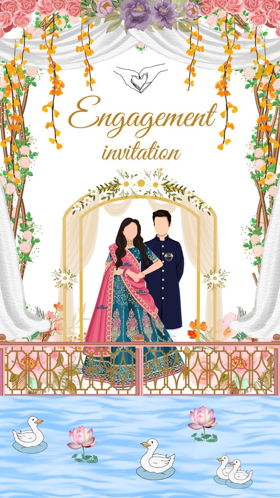 Engagement Invitation: Animated Video Card 