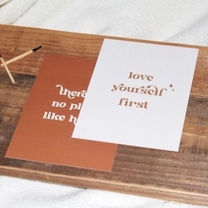 A6 2-Pack Prints in Herbstfarben | einseitig bedruckt | Geschenkset