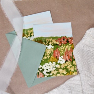 A6 Glückwunschkarte “Blumenwiese” | einseitig gestaltet | Wanddekoration für Frau, Freundin, Familie | Geschenk für Sie