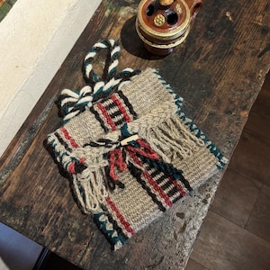 Handwoven Yak Wool Crossbody Bag: Tibetan Boho Shoulder Bag