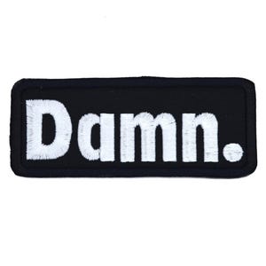 Verdomde 3,5-inch geborduurde opstrijk-/naaipatch, punkstijl