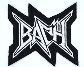バッハ ヘビーメタルスタイル 4インチ 刺繍パッチ、クラシック作曲家