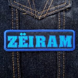Zeiram 4.5&quot; inch Iron On/Sew On Embroidered Patch, Japanese sci-fi horror movie