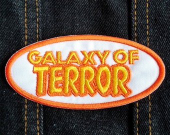 Galaxy of Terror 4" inch Iron On/Sew On Embroidered Patch, Cult Sci-Fi Horror Movie