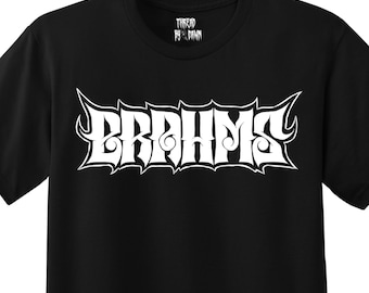 Brahms, Heavy Metal Style Classical Music Composer T-shirt
